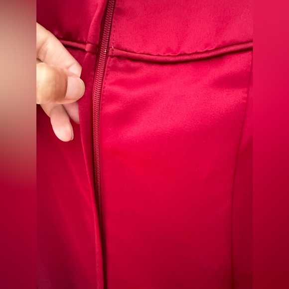 ALFRED ANGELO NEW Size 4 CLARET RED 1-SHOULDER BRIDESMAID FORMAL PROM DRESS. - Picture 10 of 13